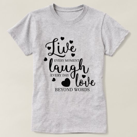 人生を楽しもう Tシャツ (デザイン正面)
