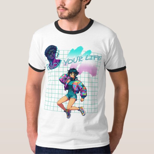 人生を楽しもう Tシャツ (正面)