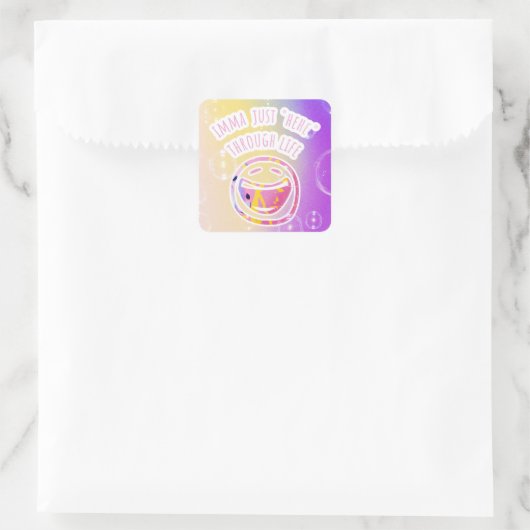 人生を歩み続ける スクエアシール (バッグ)