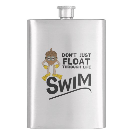 人生を泳ぎ回る フラスク (正面)
