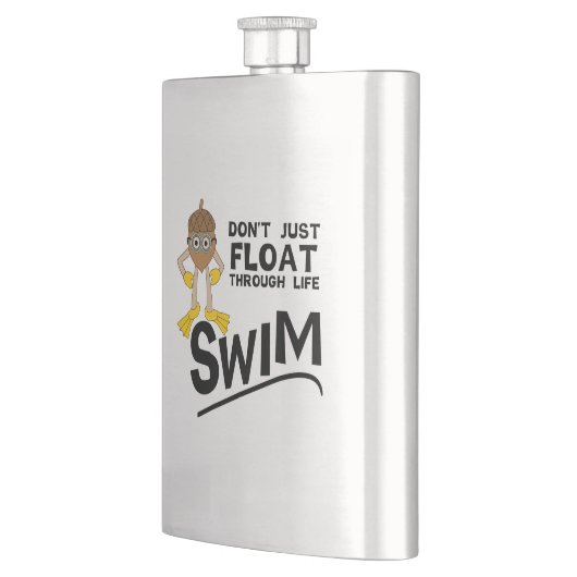 人生を泳ぎ回る フラスク (左)