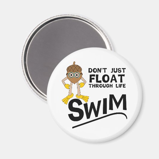 人生を泳ぎ回る マグネット (正面/裏面)