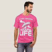 人生を滑空せよ ハンググライダー Tシャツ (正面フル)