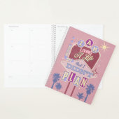 人生を生きる私は計画しなかったレトロテーマ プランナー手帳 (ディスプレー)