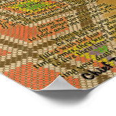 人生を生きろチーフ・テカンセビーズはパーチメント ポスター (角)