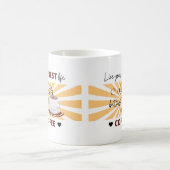 人生を生最高のきる | First Coffee |マグカップ コーヒーマグカップ (中央)