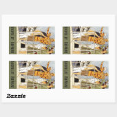 人生を発見:ボンボヤージュ 長方形シール (シート)