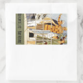 人生を発見:ボンボヤージュ 長方形シール (バッグ)