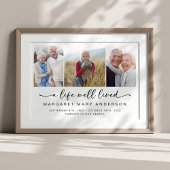 人生を称える写真メモリアルプリント ポスター