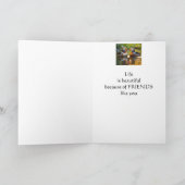人生を美しくしてくれたお友達に感謝 カード (内部)
