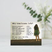 人生を複雑にする名言 ポストカード (スタンド正面)