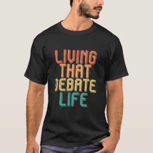 人生を議論しよう Vintage living Tシャツ
