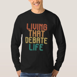 人生を議論しよう Vintage living Tシャツ