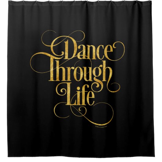 人生を踊る シャワーカーテン (正面)