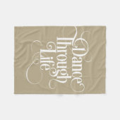 人生を踊る フリースブランケット (正面(横))