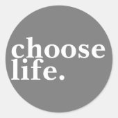 人生を選びなさい。 ラウンドシール (正面)