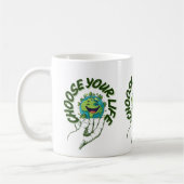 人生を選ぶ コーヒーマグカップ (左)