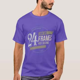 人生を24フレーム/秒で生きるギフト Tシャツ