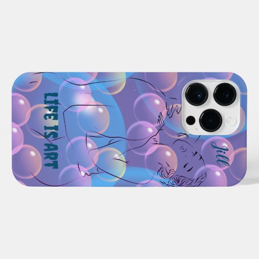 人生アート愛 iPhoneケース (裏面横)