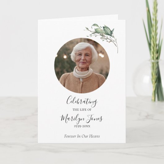 人生エレガント折りカスタム畳みプログラムのお祝い プログラム (正面)