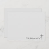 人生カスタムが起こる時は十字架を見上げる ノートカード (正面/裏面)