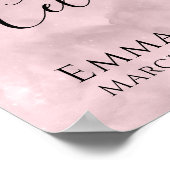 人生カスタムのお祝い – 写真の葬儀サイン ポスター (角)