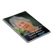 人生カスタムの愛する記憶のお祝いの中の写真 ノートブック (右側)