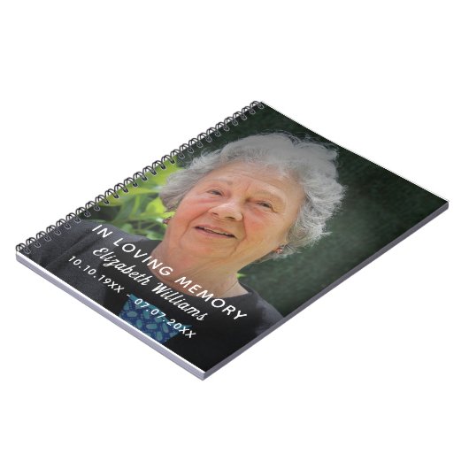 人生カスタムの愛する記憶のお祝いの中の写真 ノートブック (左側)