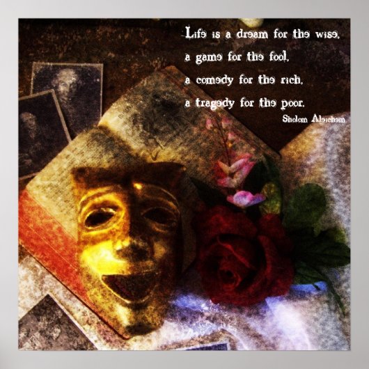 人生ゲーム、悲劇、コメディポスター ポスター (正面)