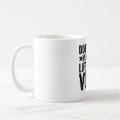 人生コーチの声を使わせないで コーヒーマグカップ (左)