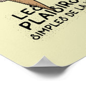 人生シンプルの楽しみプリント ポスター (角)