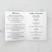 人生シンプル折り畳みプログラムの写真お祝い プログラム (内部)