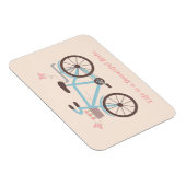 人生スタイリッシュは美しい自転車引用文 マグネット (右側)