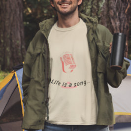 人生パーソナライズされたは歌のティー Tシャツ