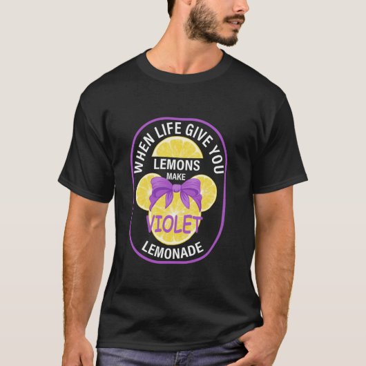 人生レモンならスミレレモネードアプリ Tシャツ (正面)