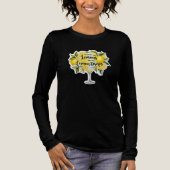 人生レモンを与えてくれたらレモンドロップマティーニを トライブレンドTシャツ (正面)