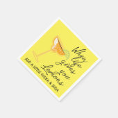 人生与えがウォッカを加える スタンダードカクテルナプキン (角)