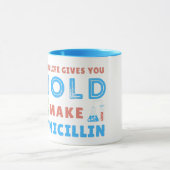 人生与えがペニシリンを作る – ラボの生命 マグカップ (中央)