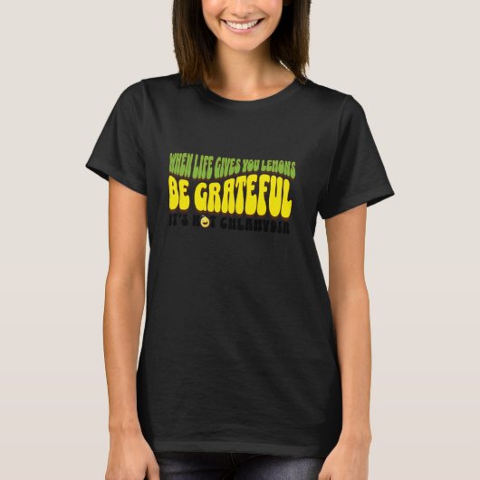 人生与えが感謝する時は痛くない Tシャツ (正面)