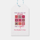 人生与えが掛け布団 ギフトタグ (裏面)