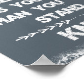 人生与えが立ちきれない時、ひざまずく ポスター (角)