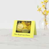 人生与えが終わったら… カード (黄色い花)