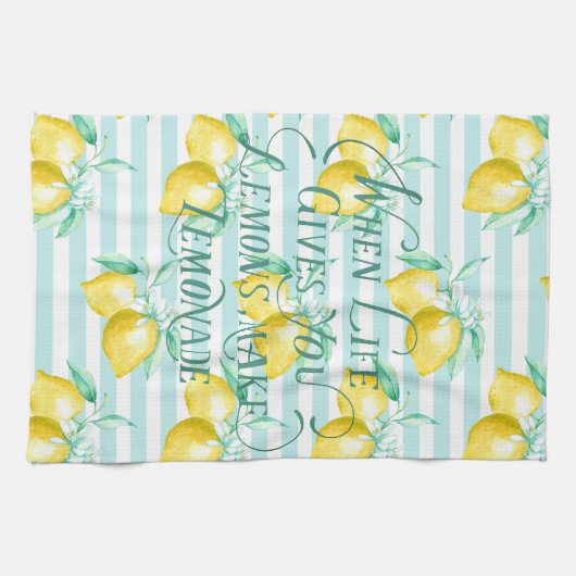 人生与えが終わる |やる気を起こさせる引用文 キッチンタオル (横)