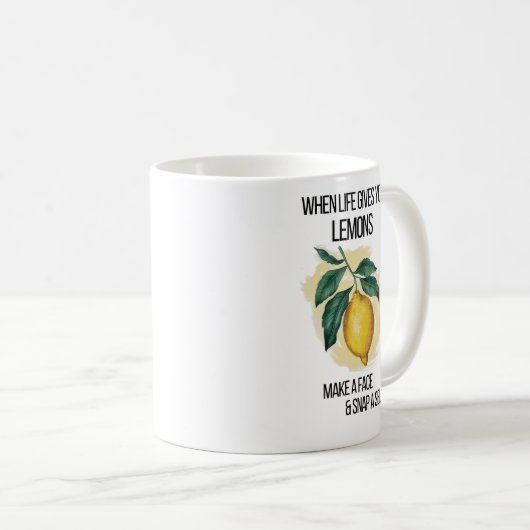 人生与えが終わる コーヒーマグカップ (正面右)