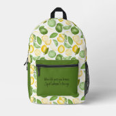 人生与えが語るユーモアのある プリントバックパック (正面)