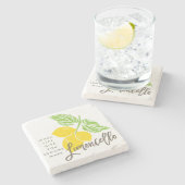 人生与えでLimoncelloコースターを作る ストーンコースター (横)