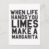 人生与えのライムがマルガリータを ポストカード (正面)