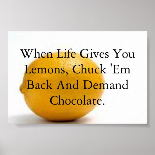 人生与えの時はチョコレートが好き ポスター (正面)