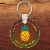 人生与えはパイナコラダを作る キーホルダー (正面)