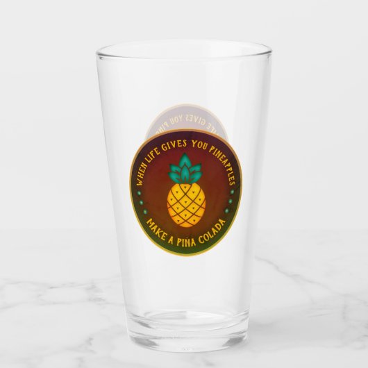 人生与えはパイナコラダを作る タンブラーグラス (正面)